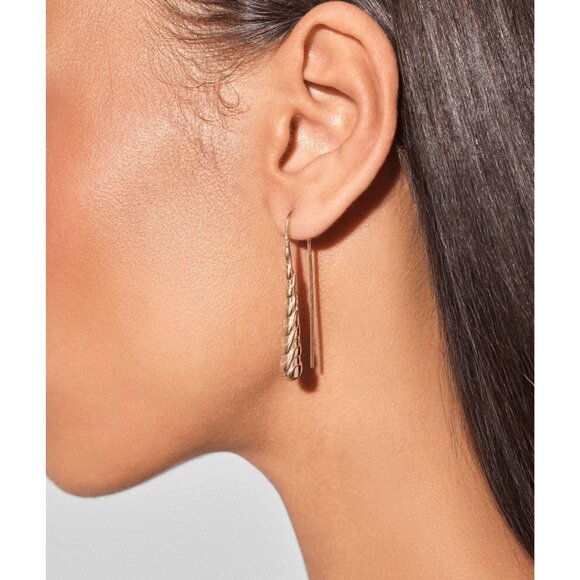 HEY HARPER Copacabana Gold Drop Water Proof Earrings NEW  NWOT - Picture 1 of 3